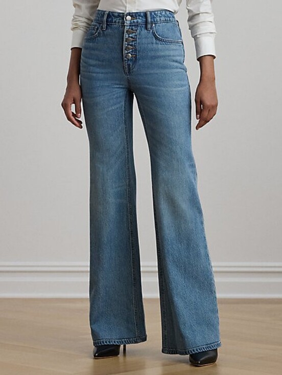 Lauren Ralph Lauren Denim - Lauren Ralph Lauren High-Rise Flare Jeans | 27 / 4 | 2024 Collection NWT